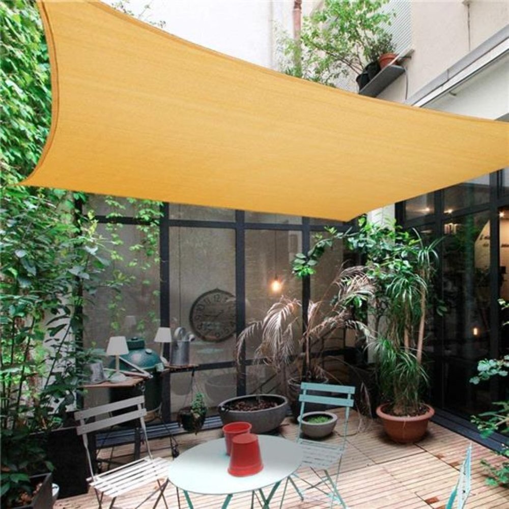 Sun Shade Sail Rectangle Canopy 8' x 12' Sail Shade Sand Sun Shades for